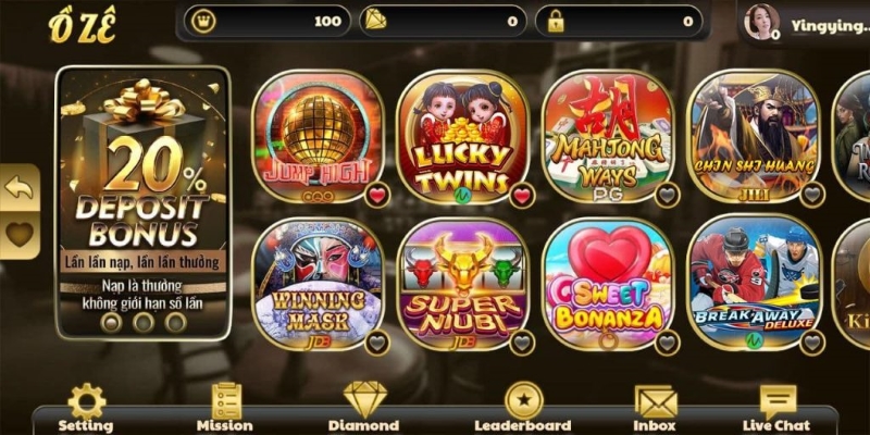 Oze6868 cổng game được nhiều bet thủ đánh giá cao